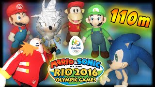 ABM Mario amp Sonic Rio Olympic 110m Hundles Gameplay Match [upl. by Iv547]