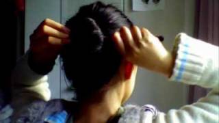 簪の使い方 3つ ヘアアレンジ How to use kanzashi in 3 ways [upl. by Azzil248]