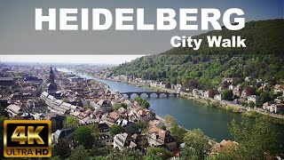 HEIDELBERG CITY WALKING TOUR  ☀️  🇩🇪  GERMANY   4K UHD  OLD TOWN [upl. by Gerard347]