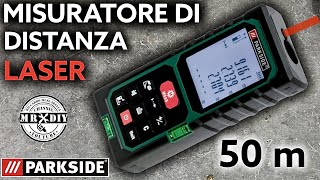 Recensione misuratore di distanza Parkside Lidl Metro laser fino a 50 metri PLEM 50 C2 [upl. by Frida]