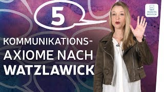 Kommunikationsmodell I 5 Axiome Watzlawick I Deutsch [upl. by Laud]