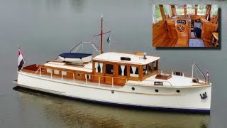 THIS Is The Only 1933 43 ft Commuter Classic Boat Tour On Here And She Is For Sale [upl. by Ayojal]