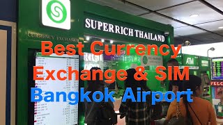 Best Money Exchange amp SIM Card in Suvarnabhumi Airport Bangkok Thailand  SUPERRICH THAILAND  AIS [upl. by Siri]