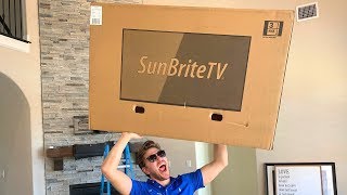 Sunbrite 4K outdoor Tv on a Patio in Allen Texas [upl. by Nettirb844]