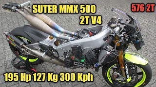 SUTER MMX 500 SPORT BIKE 2 STROKE V4 FUEL INJECTION [upl. by Meaghan]