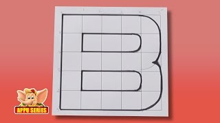 Write Block Style Alphabet B  Arts amp Crafts [upl. by Aitram426]