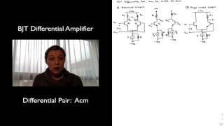 BJT Diff Amp CommonMode Gain [upl. by Golanka]