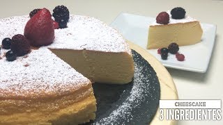 La Mejor Tarta de Queso con solo 3 ingredientes sin chocolate y sin gluten  Cheesecake Japones [upl. by Stanford]