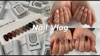 Nail Vlog  revelry brown scale collection amp more [upl. by Heyra256]