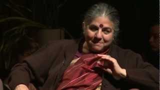 A Conversation with Vandana Shiva  Question 3  Treehugging and the Chipko Movement [upl. by Nicolau]