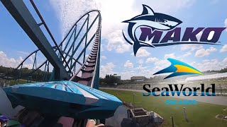 Mako  SeaWorld Orlando  Orlandos Tallest Rollercoaster  POV [upl. by Latyrc]