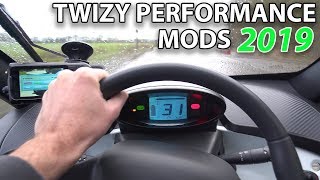 RENAULT TWIZY 2019 MODIFICATIONS  NEW POWERBOX BLUETOOTH amp LIGHTWEIGHT WHEELS [upl. by Llehsem913]