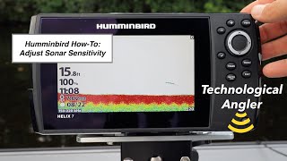 Humminbird HELIX Quick Tip Adjust Sonar Sensitivity HELIX 7 [upl. by Leihcey991]