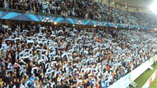 MFF Hymnen MFF  Olympiakos CL 1 oktober 2014 [upl. by Chemush]