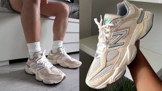 New Balance 9060 Sea Salt  review sizing amp on feet [upl. by Fabian]