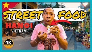 Street Food Tour  Pt 1  Hanoi Vietnam 🍜🇻🇳 [upl. by Llenil]