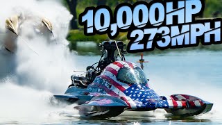 10000HP Drag Boats  273MPH in 3 Seconds Worlds FASTEST Drag Boats [upl. by Nabru]