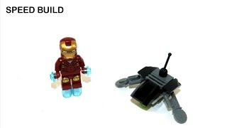 LEGO Marvel Iron Man vs Fighting Drone Set 30167 Speed Build [upl. by Benoite]