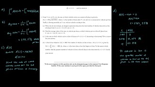 2022 BC FRQ Q1 Walkthrough  Rate of Accumulation [upl. by Nivek]