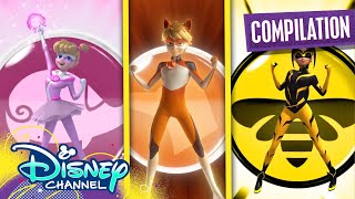 Miraculous Hero Transformations  Miraculous Ladybug  disneychannel x Miraculous [upl. by Avonasac]