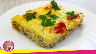 Кабачковая запеканка с куриным фаршем Вкусная запеканка из курицы и кабачков [upl. by Naawaj348]