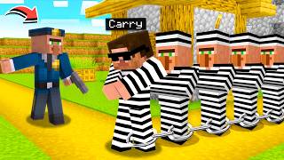 I GOT ARRESTED WITH VILLAGERS IN THE MINECRAFT VILLAGE 😮 [upl. by Leamse]