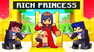 Playing as a RICH PRINCESS in Minecraft [upl. by Vaenfila]