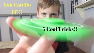 5 Easy Pro Fidget Spinner Tricks [upl. by Aneeroc423]