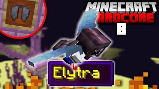 I Found the Elytra in Hardcore Minecraft 8 [upl. by Wilie]