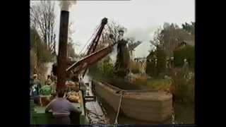 Dredging Operations on the Basingstoke Canal including the Perseverance dredger 1993 [upl. by Amund]