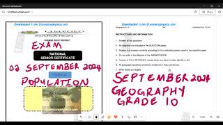 Geography Grade 10 September 2024 Exam [upl. by Slaby688]