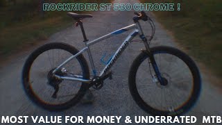 ROCKRIDER ST 530 CHROME BIKESPEC  THE MOST VALUE FOR MONEY MTB UNDER 50000 INR [upl. by Ahsinot]