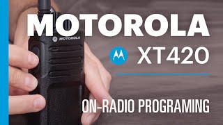 Motorola XT420 WalkieTalkie  Programming Without CPS [upl. by Graubert]