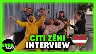 Citi Zēni  Eat Your Salad INTERVIEW  Latvia Eurovision 2022 [upl. by Azilem]