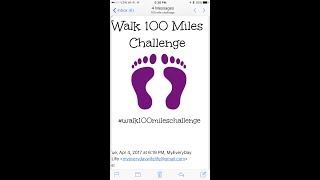 Walk 100 Miles Challenge Spring 2018 [upl. by Enneirdna]