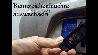 Kennzeichenbeleuchtung beim Golf wechseln gegen LED tauschen Kennzeichenleuchte ersetzen [upl. by Yelreveb333]