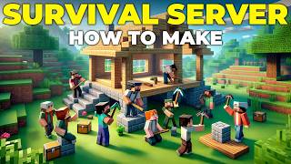 How To Create a Survival Server in Minecraft [upl. by Goer]