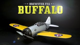 Durafly Brewster F2A Buffalo 920mm 36” PNF PreWW2 Scheme  HobbyKing Product Video [upl. by Boleyn]