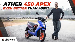 2024 Ather 450 Apex Review  Is It BETTER Than The Ather 450X  BikeWale [upl. by Noiroc]