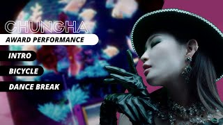 CHUNGHA  Awards Perf Concept Intro  Bicycle  Dance break [upl. by Tade]