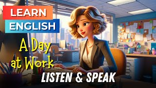 A Day at My Work  Improve Your English  English Listening Skills  Speaking Skills  Workplace [upl. by Laural]