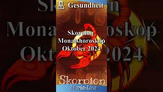 Skorpion GESUNDHEIT 🩺 Horoskop Oktober 2024 [upl. by Caye]