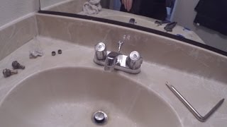 How To Convert Two Handle Faucet Cartridges Hard Turn To Easy On Off Ceramic Disc Plumbing Video [upl. by Sherrill]