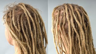 The BEST Straight Hair Dreadlock Tutorial EVER [upl. by Quince410]