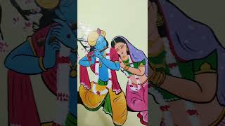 Kanu tumi sobetei acho sudhu vagge nei amar🥺♥️wall artviralvideo shorts rimpaswallpainting🎨🖌️ [upl. by Harms]