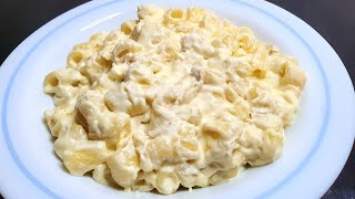 Recette facile de PÂTES à la crème fraîche et au fromage [upl. by Erdei107]