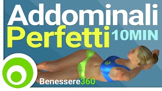 Addominali Perfetti in 10 Minuti  Esercizi a Casa [upl. by Emmalyn65]