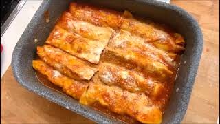 CANNELLONI RIPIENI DI CARNE FATTI A MANOdal ripieno alla pasta fresca NO besciamella [upl. by Lora]