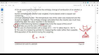 Chemical Energetics and Bond Enthalpy Question 37 to 48 IAL As Chemistry Unit 2 Lecture 6f [upl. by Elgar]