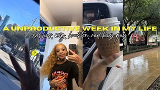 a week in my life unproductive vlog nails prep w me DRIPPINVELVET houston red key guy [upl. by Cicely250]